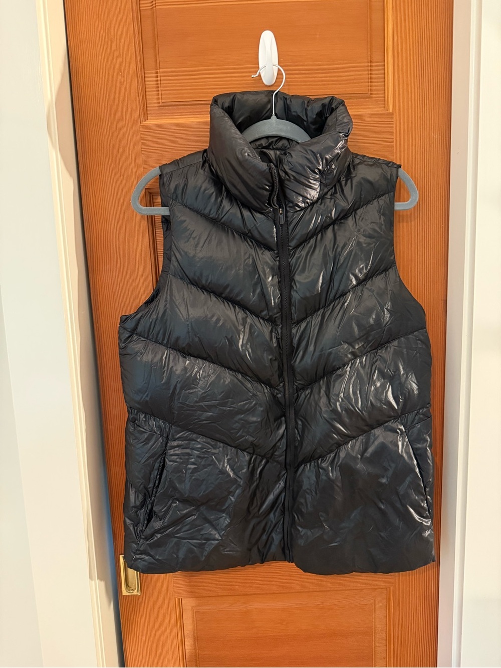 Athleta Black Quilted Puffer Vest